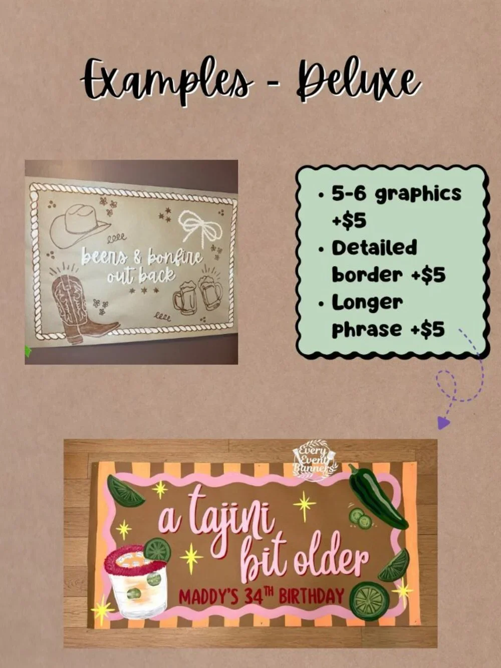 Custom Painted Party Banner